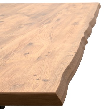 Τραπέζι Walter Megapap Mdf - μεταλλικό χρώμα ακακίας 200x100x75cm 1 τεμ.