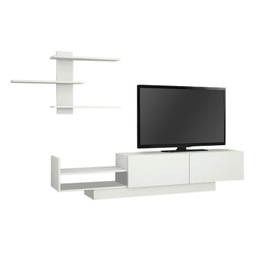 Σύνθεση τηλεόρασης Egemen Megapap χρώμα λευκό 180x32x40cm 1 τεμ.
