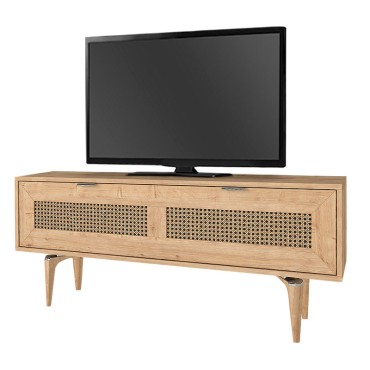 Έπιπλο τηλεόρασης Sirona Megapap χρώμα sapphire oak 140x30x55cm 1 τεμ.