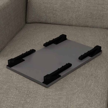 Τραπεζάκι laptop Sidon Megapap από μελαμίνη χρώμα ανθρακί 60x35,5x23,5cm 1 τεμ.