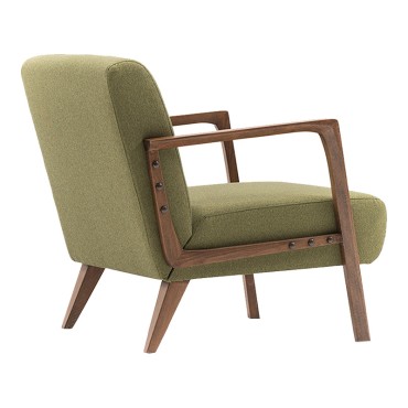 Πολυθρόνα Kemer Megapap υφασμάτινη χρώμα πράσινο 67x76x78cm 1 τεμ.