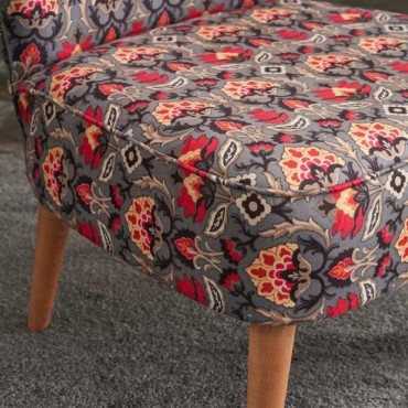 Καρέκλα Viola Megapap υφασμάτινη χρώμα πολύχρωμη 65x57x80cm 1 τεμ.