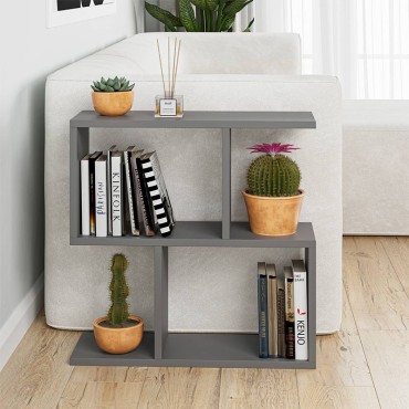Βοηθητικό τραπεζάκι Homemania Megapap χρώμα ανθρακί 60x20x60cm 1 τεμ.
