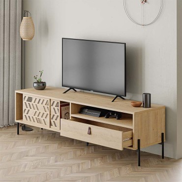Έπιπλο τηλεόρασης Dionysos Megapap χρώμα sapphire oak 170x45x48,6cm 1 τεμ.