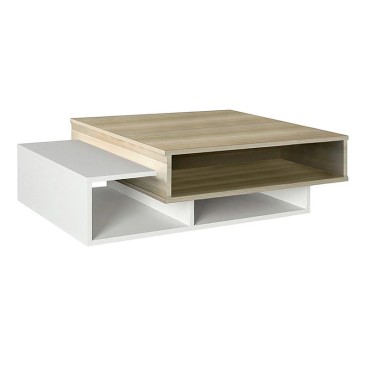 Τραπεζάκι σαλονιού Tab Megapap χρώμα λευκό - cordoba 105x60x32cm 1 τεμ.