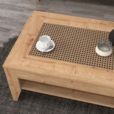 Τραπεζάκι σαλονιού Madura Megapap χρώμα sapphire oak 90x60x40cm 1 τεμ.