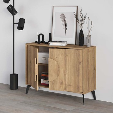 Μπουφές Gora Megapap χρώμα ανοιχτό καρυδί 110x35,6x82cm 1 τεμ.