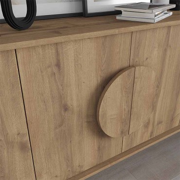 Μπουφές Gora Megapap χρώμα ανοιχτό καρυδί 180x35,6x82cm 1 τεμ.
