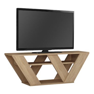 Έπιπλο τηλεόρασης Pipralla Megapap χρώμα sapphire oak 110x30x40cm 1 τεμ.