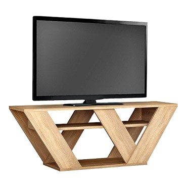 Έπιπλο τηλεόρασης Pipralla Megapap χρώμα sapphire oak 110x30x40cm 1 τεμ.