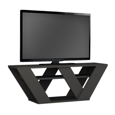 Έπιπλο τηλεόρασης Pipralla Megapap χρώμα ανθρακί 110x30x40cm 1 τεμ.