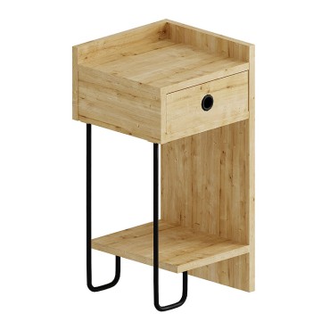 Κομοδίνο Sirius Megapap δεξί χρώμα φυσικό οξιάς 32x30x61cm 1 τεμ.