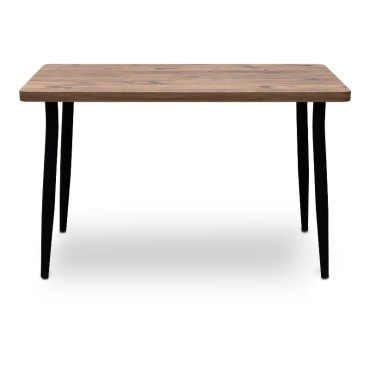 Τραπέζι Levico Megapap Mdf - μεταλλικό χρώμα ακακίας 120x70x75cm 1 τεμ.