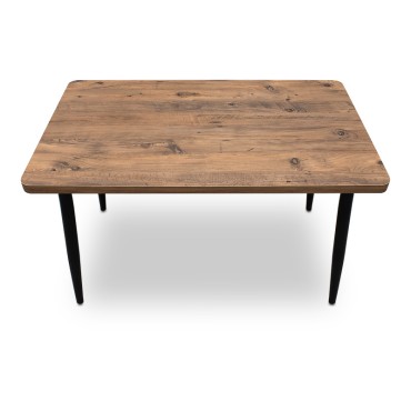 Τραπέζι Levico Megapap Mdf - μεταλλικό χρώμα ακακίας 120x70x75cm 1 τεμ.