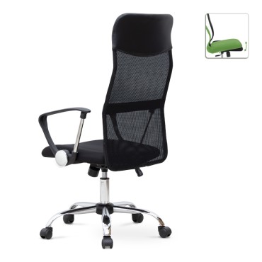 Καρέκλα γραφείου Marco Megapap με ύφασμα Mesh χρώμα μαύρο 62x59x110/120cm 1 τεμ.