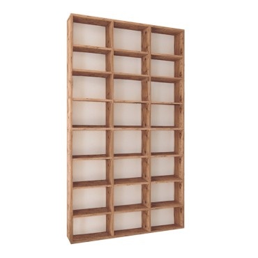 Βιβλιοθήκη μελαμίνης Fyodor Megapap χρώμα pine oak 102x16x178cm 1 τεμ.