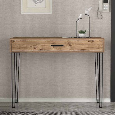 Κονσόλα μελαμίνης Rochel Megapap χρώμα atlantic pine 120x35x89,8cm 1 τεμ.