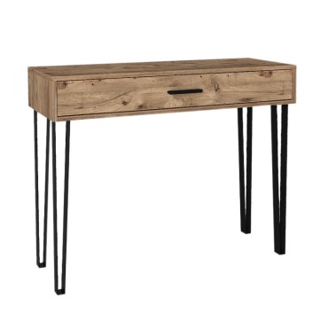 Κονσόλα μελαμίνης Rochel Megapap χρώμα atlantic pine 120x35x89,8cm 1 τεμ.