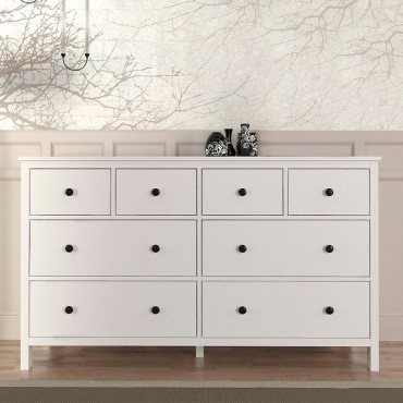 Συρταριέρα - Μπουφές Sabina Megapap χρώμα λευκό 160x50x96cm 1 τεμ.