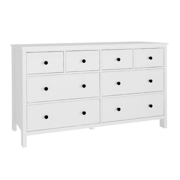 Συρταριέρα - Μπουφές Sabina Megapap χρώμα λευκό 160x50x96cm 1 τεμ.