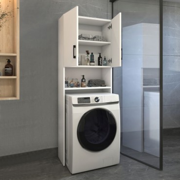Έπιπλο πλυντηρίου Holton Megapap χρώμα λευκό 65,5x30x180cm 1 τεμ.