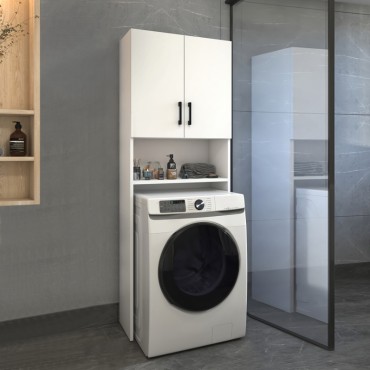 Έπιπλο πλυντηρίου Holton Megapap χρώμα λευκό 65,5x30x180cm 1 τεμ.