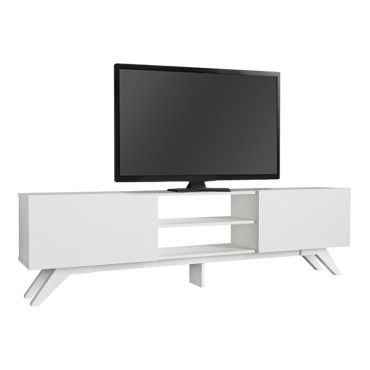 Έπιπλο τηλεόρασης Jarvis Megapap χρώμα λευκό 180x31,3x58cm 1 τεμ.