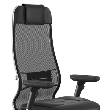 Καρέκλα γραφείου Samurai L1-2D Megapap εργονομική με ύφασμα TS Mesh και τεχνόδερμα χρώμα μαύρο 69x70x122/130cm 1 τεμ.