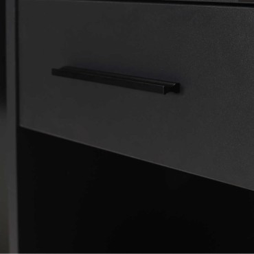 Γραφείο εργασίας Concept Megapap από μελαμίνη σε χρώμα ανθρακί 90x52x75cm 1 τεμ.