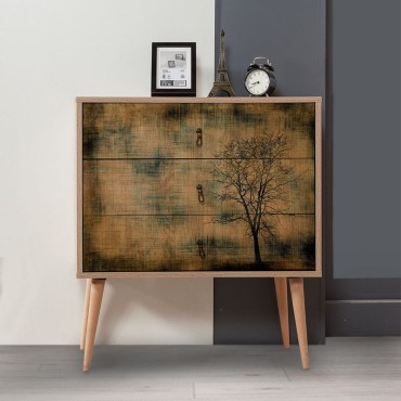 Συρταριέρα Soho Megapap από μελαμίνη χρώμα sonoma 80x40x90cm 1 τεμ.