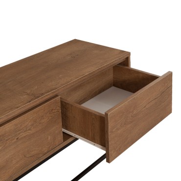 Έπιπλο τηλεόρασης Amedeo Megapap χρώμα καρυδί 180x40x50cm 1 τεμ.