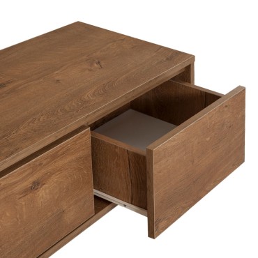 Έπιπλο τηλεόρασης Amedeo Megapap χρώμα καρυδί 140x40x50cm 1 τεμ.