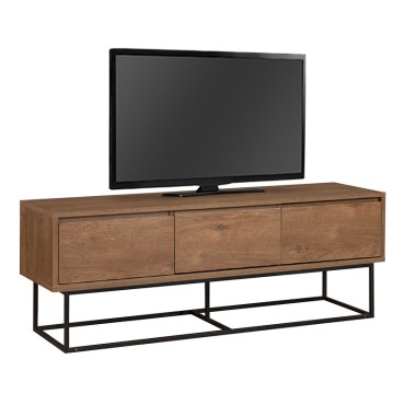 Έπιπλο τηλεόρασης Amedeo Megapap χρώμα καρυδί 140x40x50cm 1 τεμ.