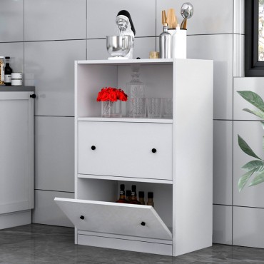 Ντουλάπι κουζίνας - μπάνιου Felix Flat Megapap χρώμα λευκό 65,4x40x103,2cm 1 τεμ.