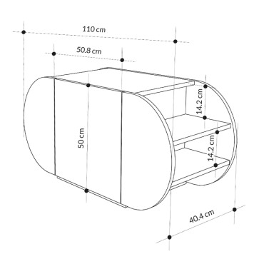 Παπουτσοθήκη Pozy Megapap χρώμα black bute 110x40,4x50cm