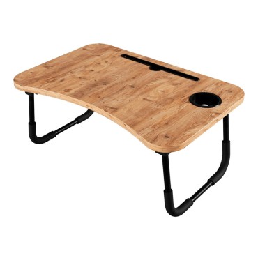 Τραπεζάκι laptop Sedon Megapap χρώμα pine oak 59,2x39,2x26,2cm 1 τεμ.