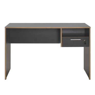 Γραφείο εργασίας Concept Megapap χρώμα ανθρακί 120x60x75cm 1 τεμ.