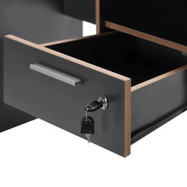 Γραφείο εργασίας Concept Megapap χρώμα ανθρακί 120x60x75cm 1 τεμ.
