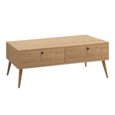 Τραπεζάκι σαλονιού Alis Megapap χρώμα oak 110x50x40cm 1 τεμ.