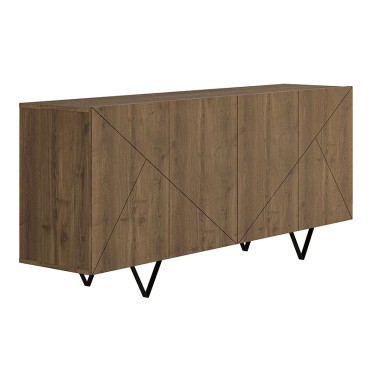 Μπουφές Jakomen Megapap χρώμα ανοιχτό καρυδί 180x41,7x80cm 1 τεμ.