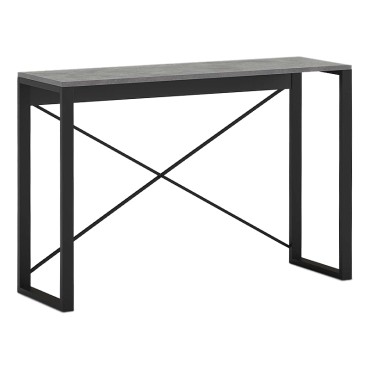 Κονσόλα Archie Megapap χρώμα γκρι ρετρό - μαύρο 110x35x75cm 1 τεμ.