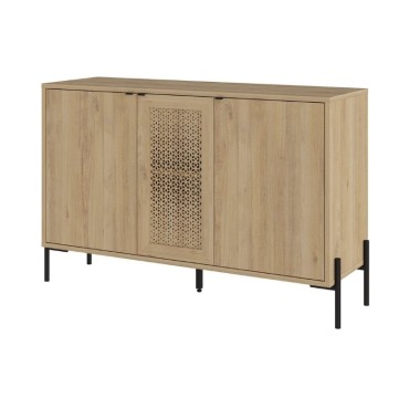 Μπουφές Naive Megapap χρώμα sapphire oak 126x40x80cm 1 τεμ.