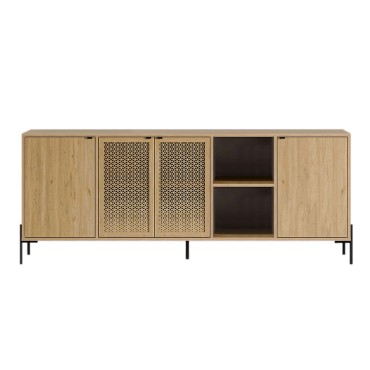 Μπουφές Naive Megapap χρώμα sapphire oak 204x40x80cm 1 τεμ.
