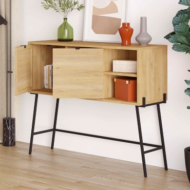 Κονσόλα Naive Megapap χρώμα sapphire oak 116x35,5x91cm 1 τεμ.
