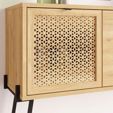 Κονσόλα Naive Megapap χρώμα sapphire oak 116x35,5x91cm 1 τεμ.