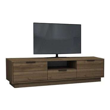 Έπιπλο τηλεόρασης Mensa Megapap χρώμα καρυδί 180x35x43cm 1 τεμ.