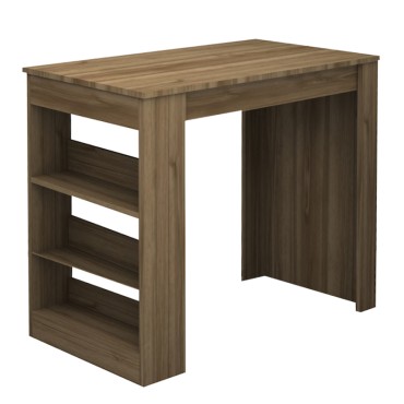 Τραπέζι μπαρ Deep Megapap χρώμα καρυδί 120x50x100cm 1 τεμ.