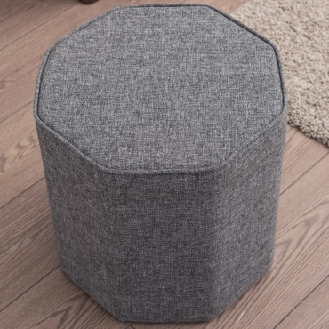 Σκαμπώ Hexa Megapap υφασμάτινο χρώμα γκρι 40x40x42cm 1 τεμ.