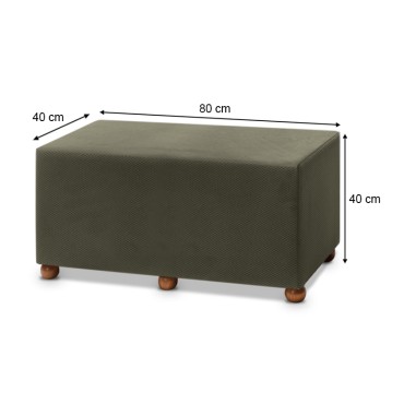 Σκαμπώ Genma Megapap υφασμάτινο χρώμα πράσινο 80x40x40cm 1 τεμ.
