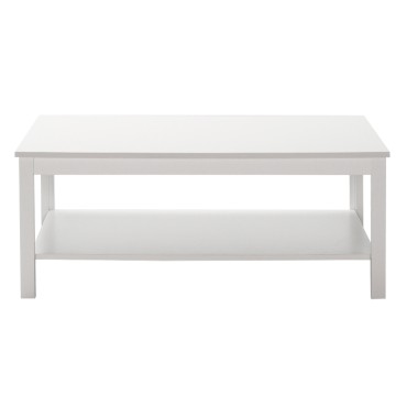 Τραπεζάκι σαλονιού Rustic Megapap χρώμα λευκό 103x60x40cm 1 τεμ.